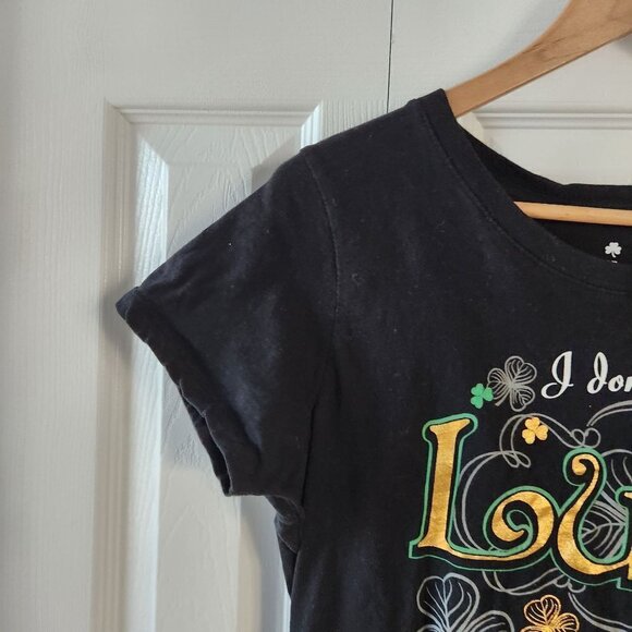 4/$25 Unbranded Black Short Sleeve T-Shirt I Don't Need Luck I'm A Grand… - Picture 4 of 7